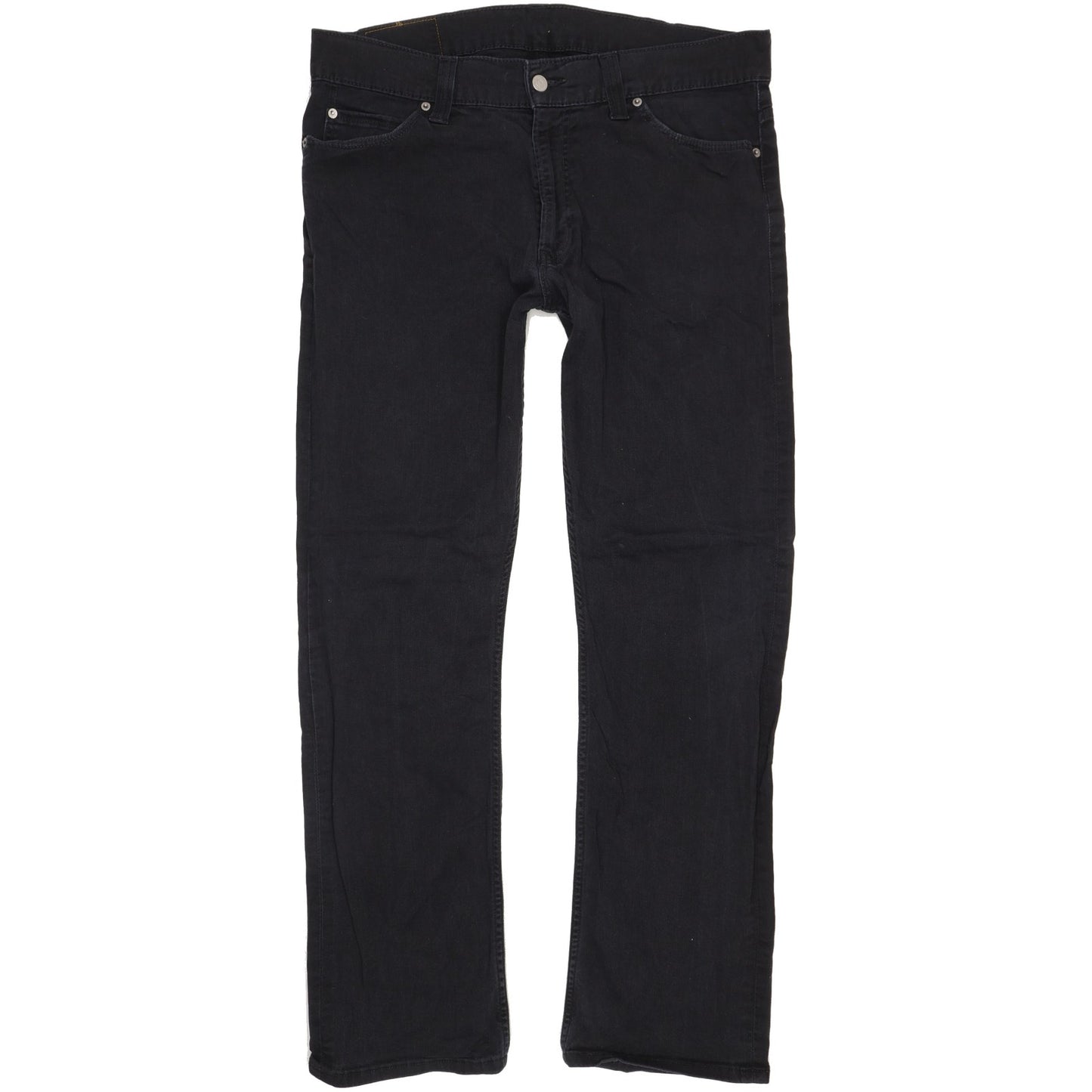 Levi's 505 Men Black Straight Regular Stretch Jeans W38 L33
