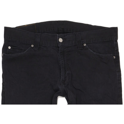 Levi's 505 Men Black Straight Regular Stretch Jeans W38 L33