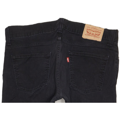 Levi's 505 Men Black Straight Regular Stretch Jeans W38 L33