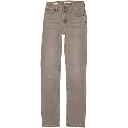 Levi's 724 Women Grey Straight Slim Stretch Jeans W26 L33