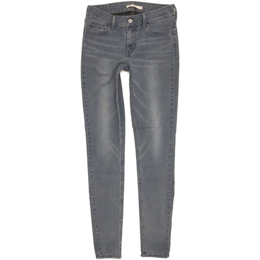 Levi's 710 Super Women Blue Skinny Slim Stretch Jeans W29 L30