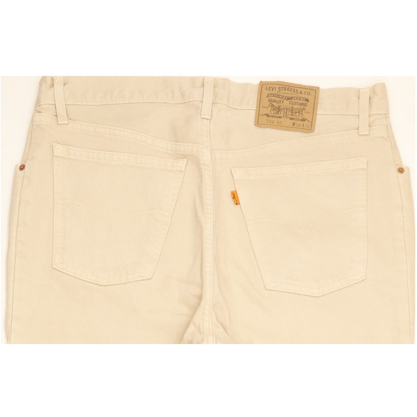 Levi's 726 Men Beige Tapered Regular Jeans W38 L32