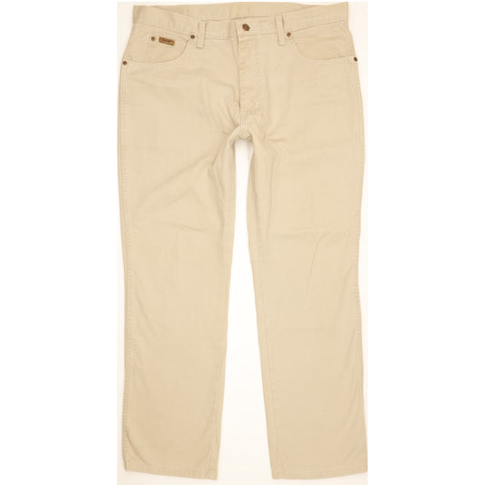 Wrangler Texas Men Beige Straight Regular Jeans W38 L30