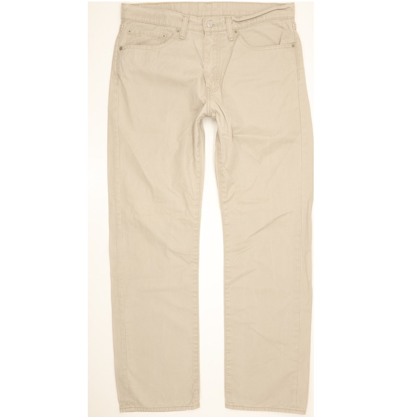 Levi's 505 Men Beige Straight Regular Jeans W34 L31
