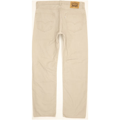 Levi's 505 Men Beige Straight Regular Jeans W34 L31
