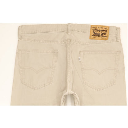 Levi's 505 Men Beige Straight Regular Jeans W34 L31