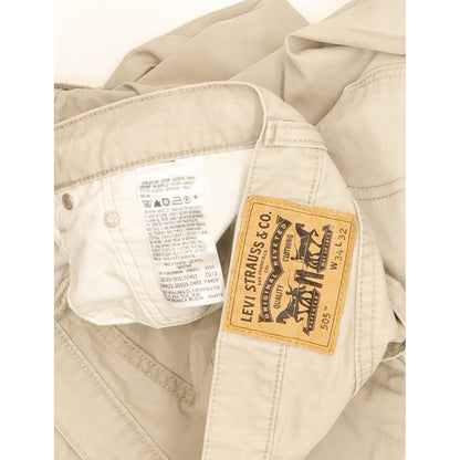 Levi's 505 Men Beige Straight Regular Jeans W34 L31