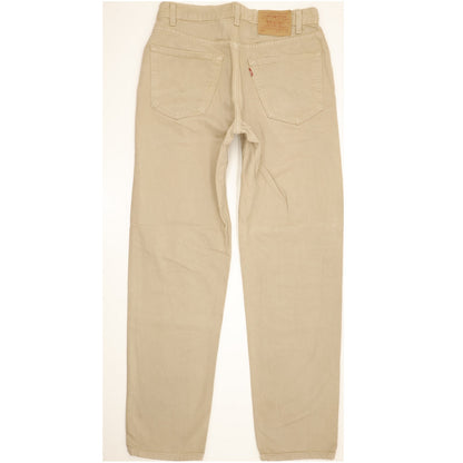 Levi's 550 Men Beige Straight Relaxed Jeans W32 L33