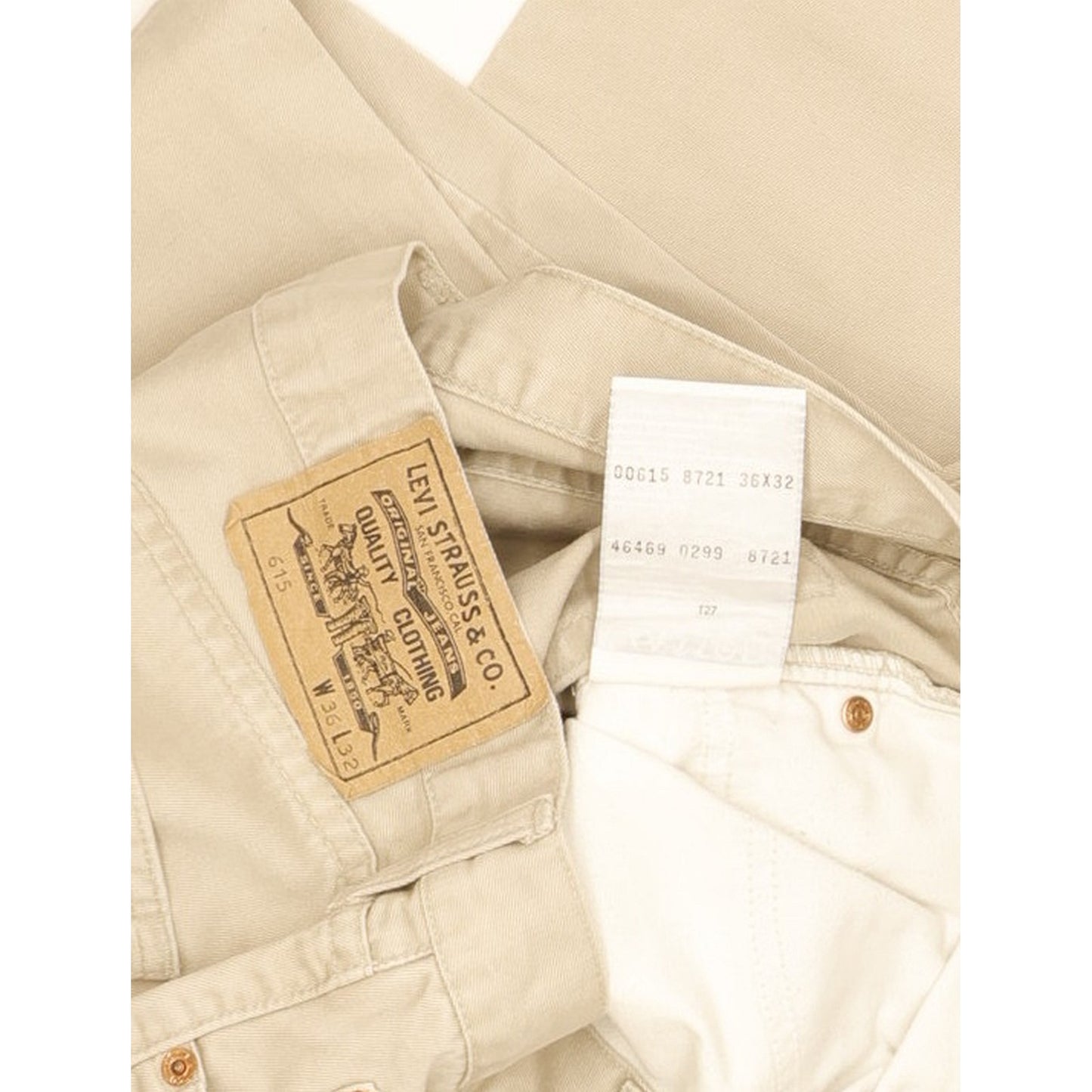 Levi's 615 Men Beige Straight Regular Jeans W36 L31