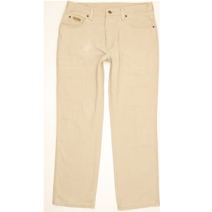Wrangler Texas Men Beige Straight Regular Jeans W33 L29
