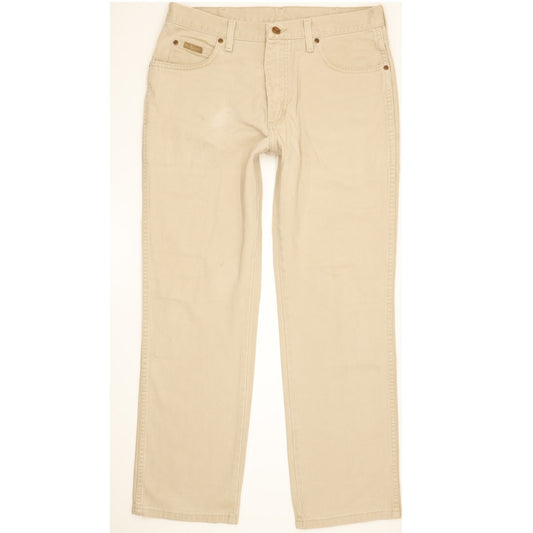 Wrangler Texas Men Beige Straight Regular Jeans W33 L29