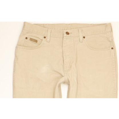 Wrangler Texas Men Beige Straight Regular Jeans W33 L29