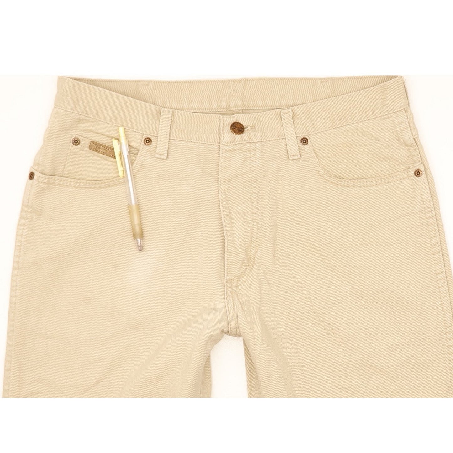Wrangler Texas Men Beige Straight Regular Jeans W33 L29