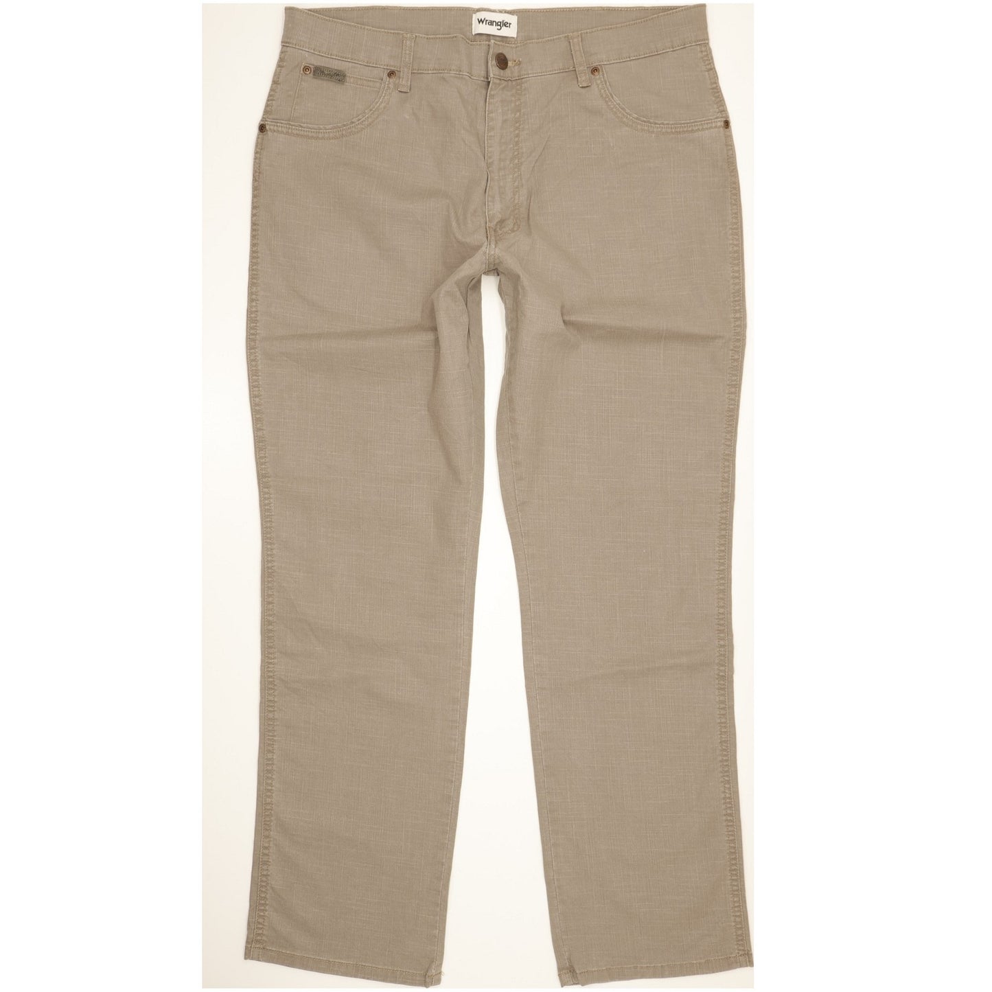 Wrangler Texas Men Grey Straight Regular Stretch Jeans W38 L32
