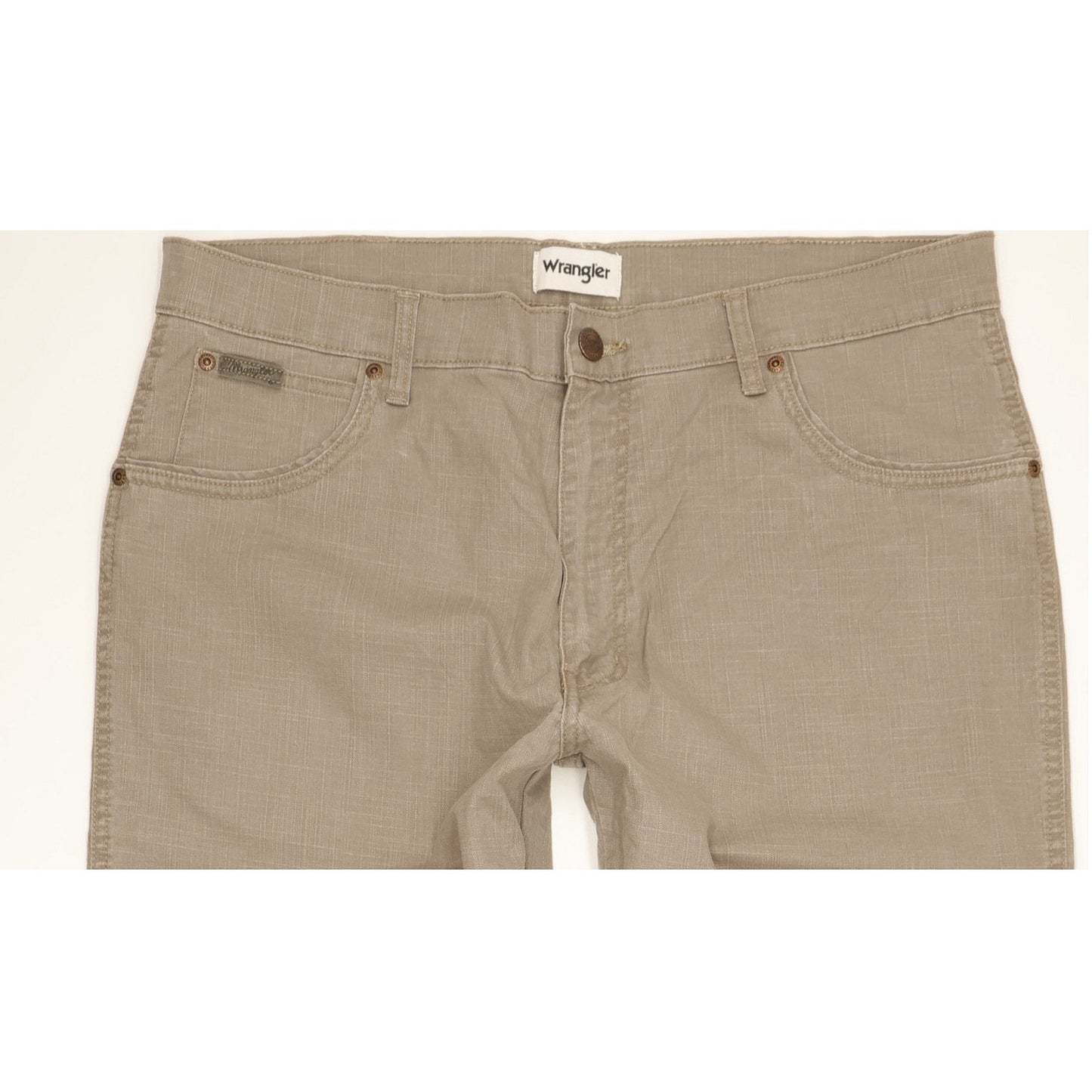 Wrangler Texas Men Grey Straight Regular Stretch Jeans W38 L32