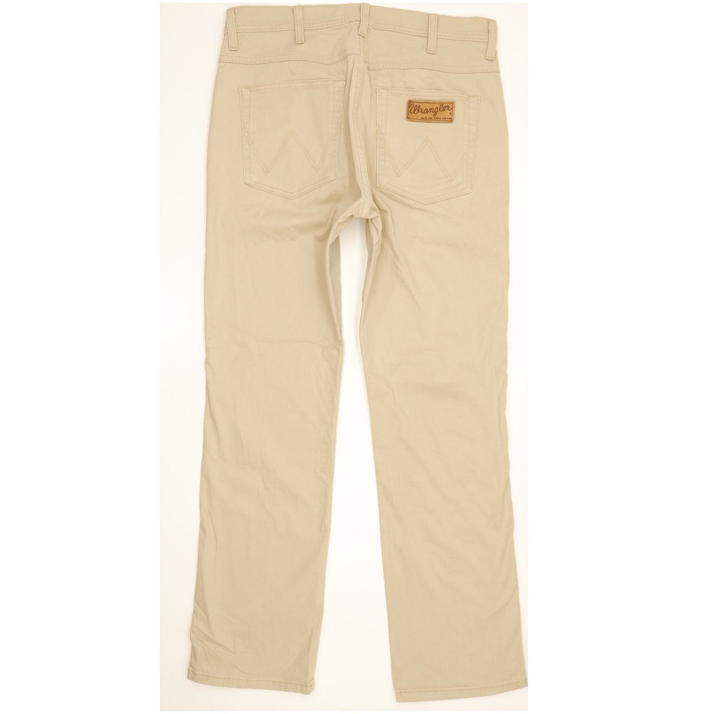 Wrangler Arizona Men Beige Straight Regular Stretch Jeans W33 L30