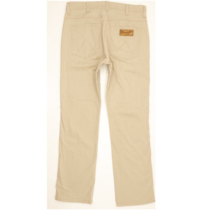 Wrangler Arizona Men Beige Straight Regular Stretch Jeans W33 L30
