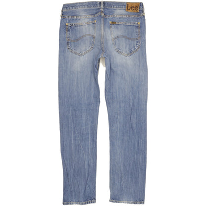 Lee Daren Men Blue Straight Slim Jeans W33 L31