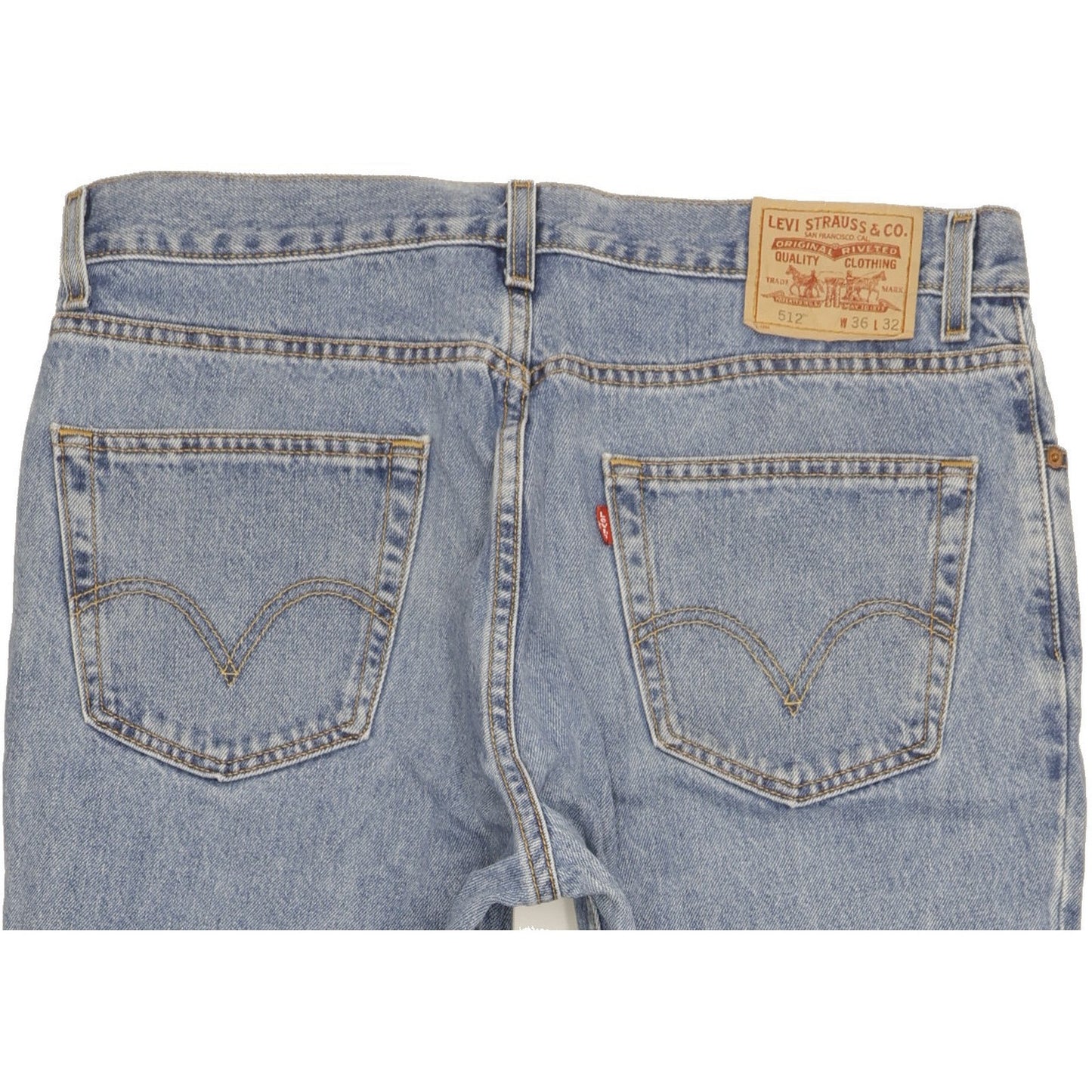 Levi's 512 Men Blue Tapered Slim Jeans W36 L32
