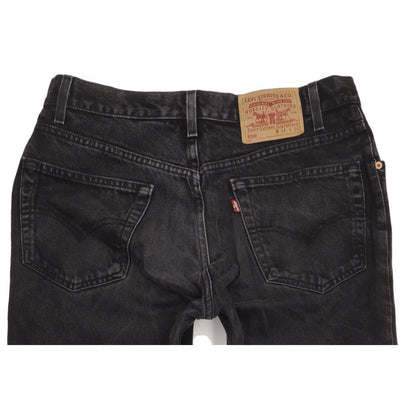 Levi's 550 Men Black Straight Relaxed Jeans W34 L35