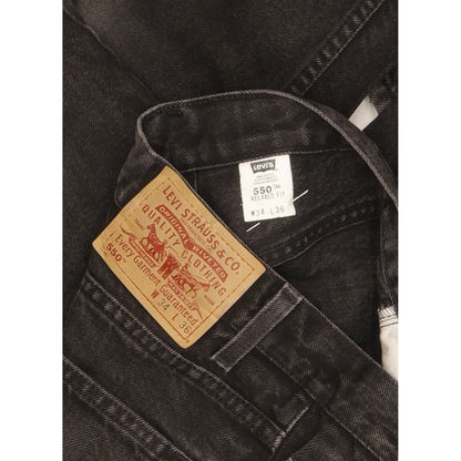 Levi's 550 Men Black Straight Relaxed Jeans W34 L35