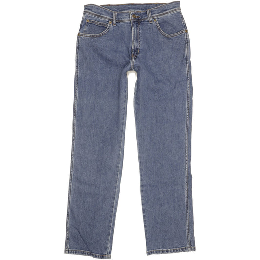 Wrangler Men Blue Straight Regular Stretch Jeans W33 L31