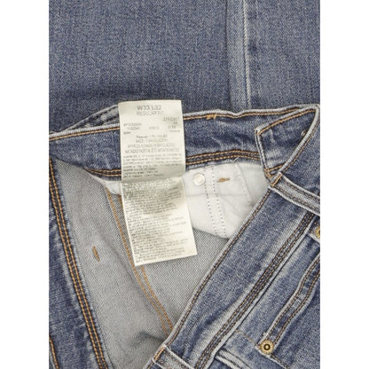 Wrangler Men Blue Straight Regular Stretch Jeans W33 L31