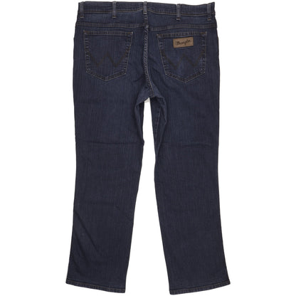 Wrangler Texas Men Blue Straight Regular Stretch Jeans W38 L30