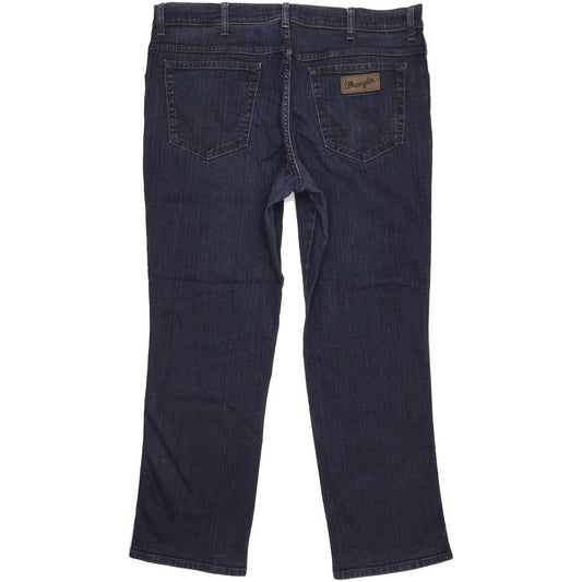 Wrangler Texas Men Blue Straight Regular Stretch Jeans W38 L30