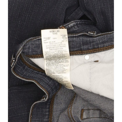 Wrangler Texas Men Blue Straight Regular Stretch Jeans W38 L30