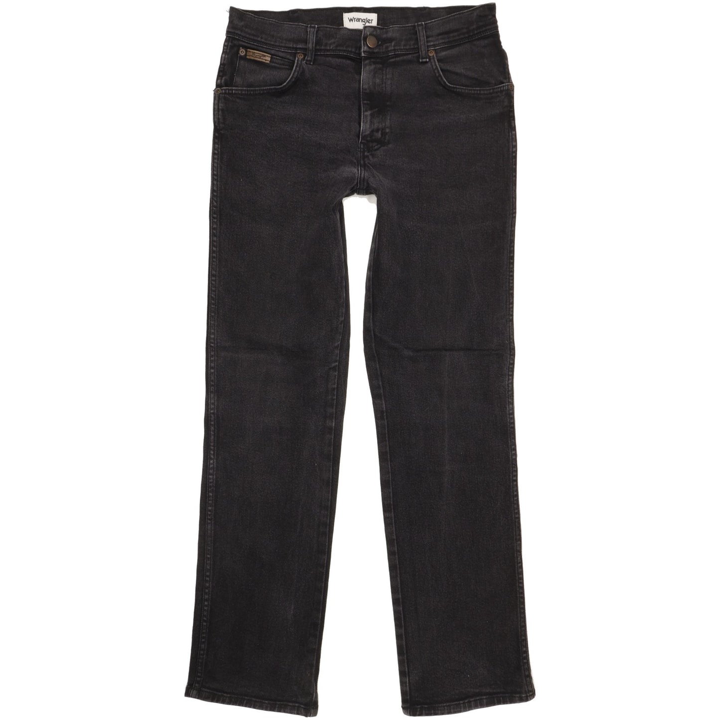 Wrangler Texas Men Black Straight Regular Stretch Jeans W32 L32