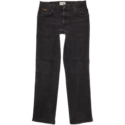 Wrangler Texas Men Black Straight Regular Stretch Jeans W32 L32
