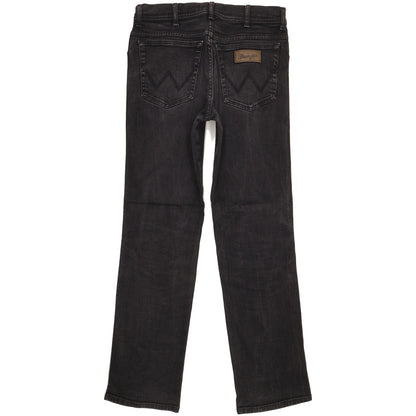 Wrangler Texas Men Black Straight Regular Stretch Jeans W32 L32