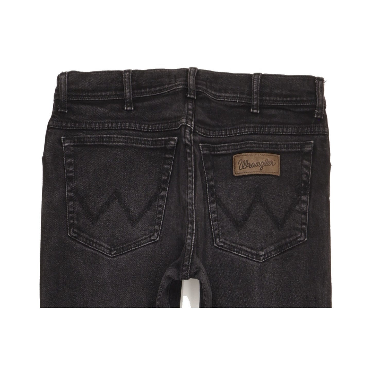 Wrangler Texas Men Black Straight Regular Stretch Jeans W32 L32