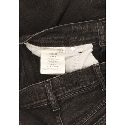 Wrangler Texas Men Black Straight Regular Stretch Jeans W32 L32