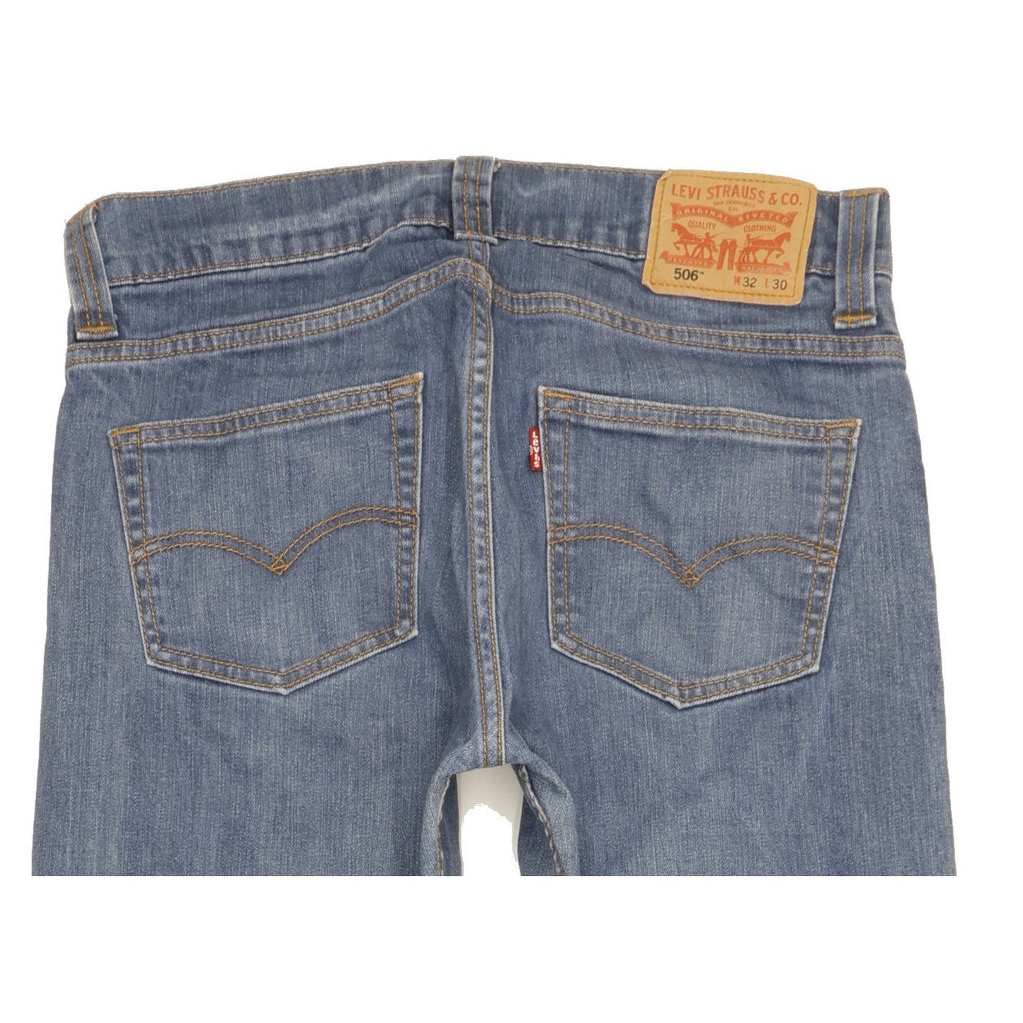 Levi's 506 Men Blue Straight Regular Stretch Jeans W32 L28