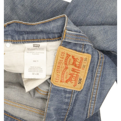 Levi's 506 Men Blue Straight Regular Stretch Jeans W32 L28
