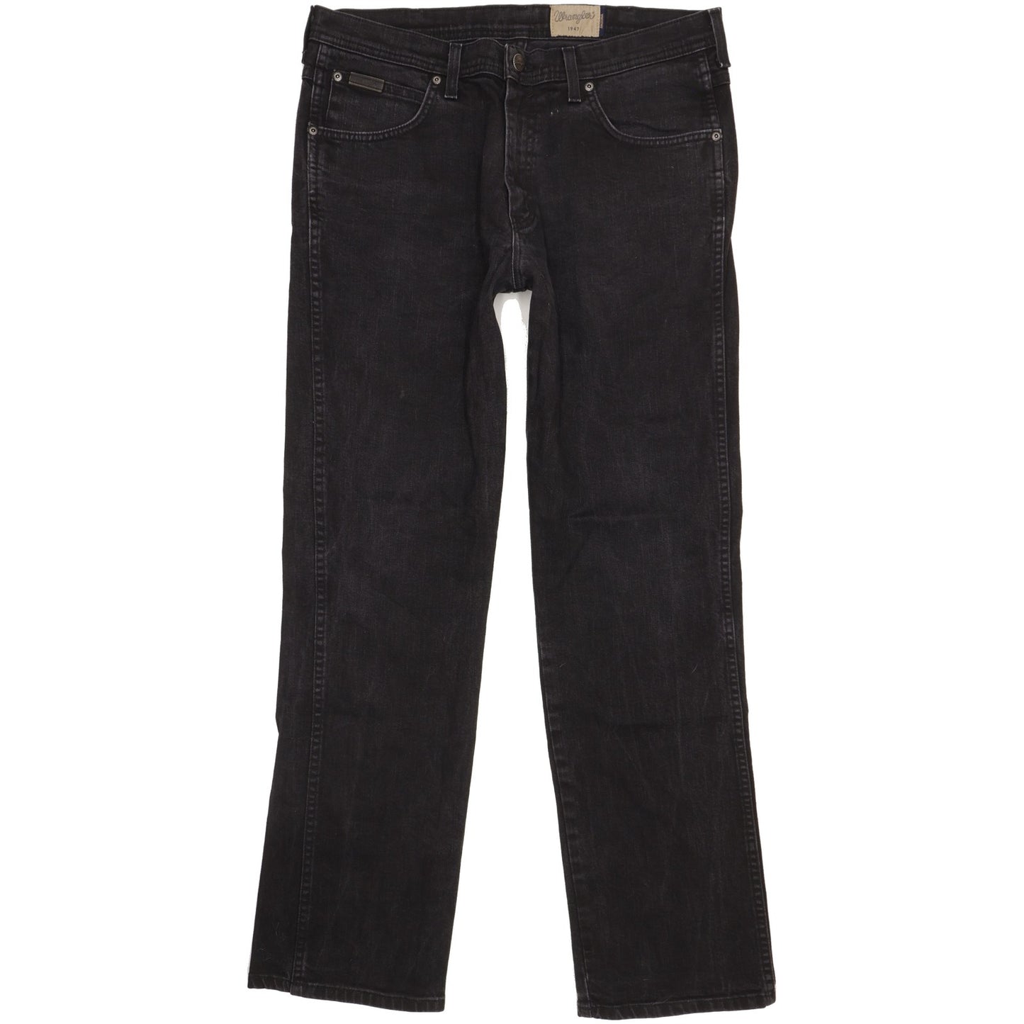 Wrangler Arizona Men Black Straight Regular Stretch Jeans W36 L32