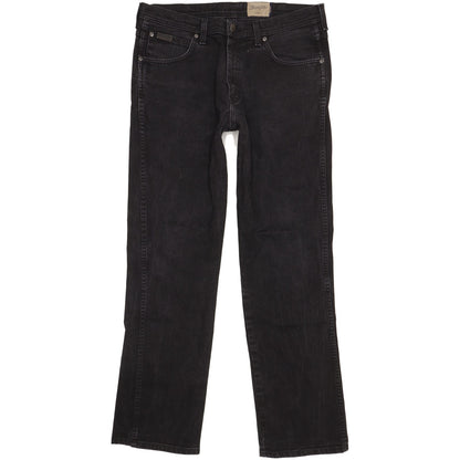 Wrangler Arizona Men Black Straight Regular Stretch Jeans W36 L32