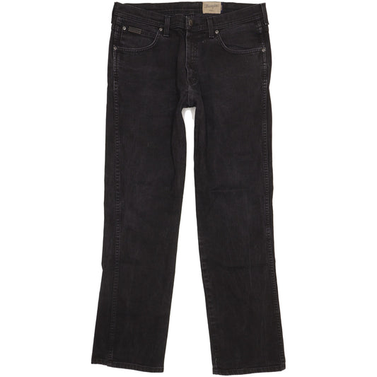 Wrangler Arizona Men Black Straight Regular Stretch Jeans W36 L32