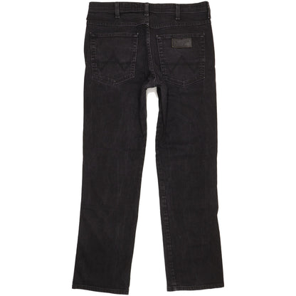 Wrangler Arizona Men Black Straight Regular Stretch Jeans W36 L32