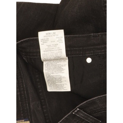 Wrangler Arizona Men Black Straight Regular Stretch Jeans W36 L32
