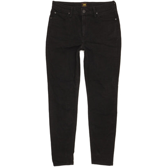 Lee Scarlett Black Skinny Slim Stretch Jeans High Waisted W32 L28