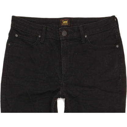 Lee Scarlett Black Skinny Slim Stretch Jeans High Waisted W32 L28