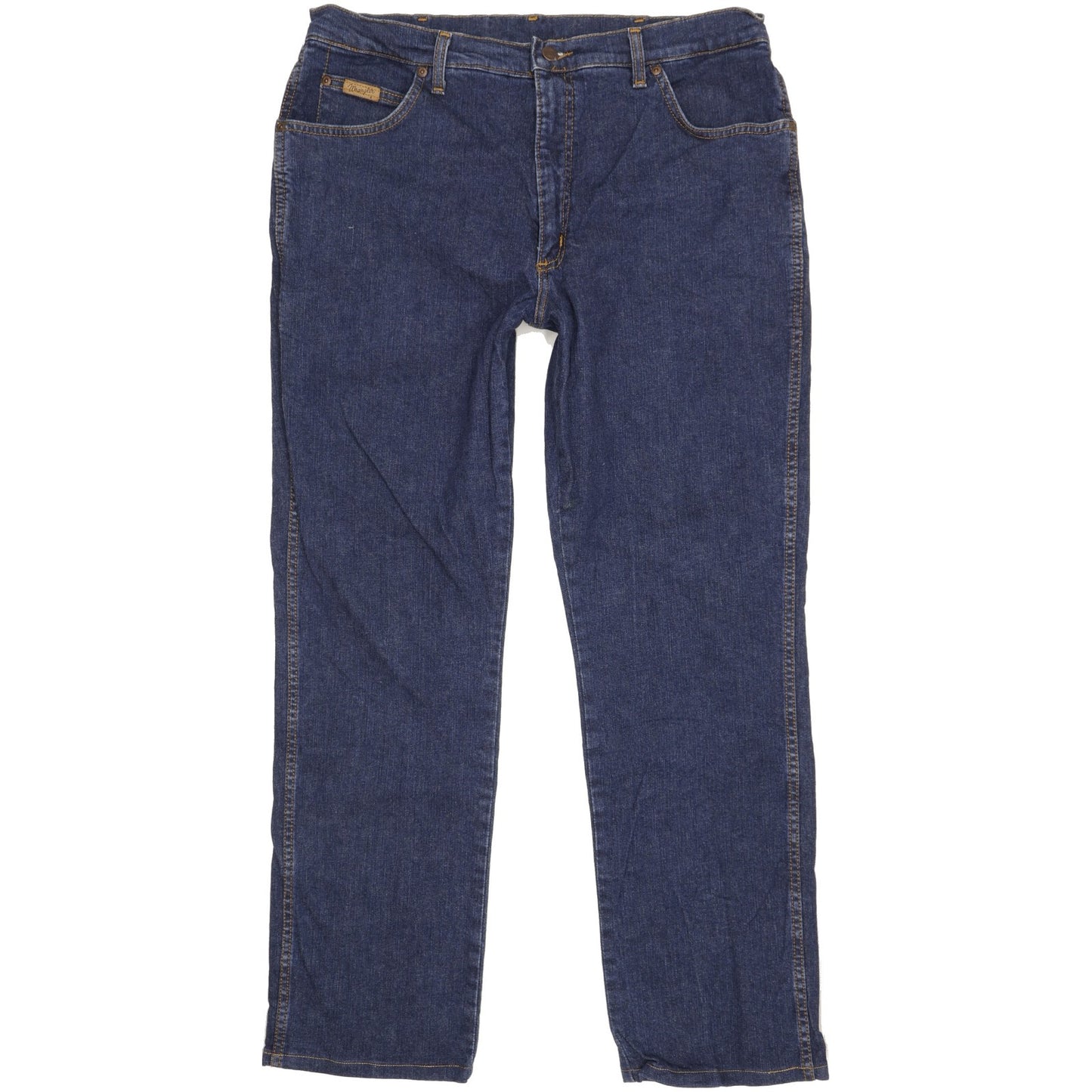 Wrangler Texas Men Blue Straight Regular Stretch Jeans W38 L31
