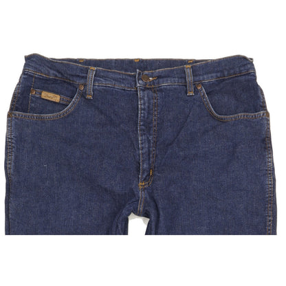 Wrangler Texas Men Blue Straight Regular Stretch Jeans W38 L31