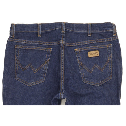 Wrangler Texas Men Blue Straight Regular Stretch Jeans W38 L31