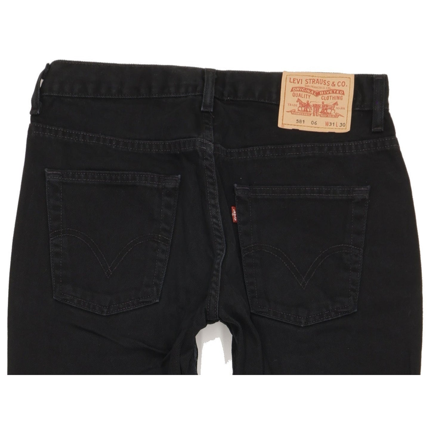 Levi's 581 Men Black Straight Regular Jeans W31 L30