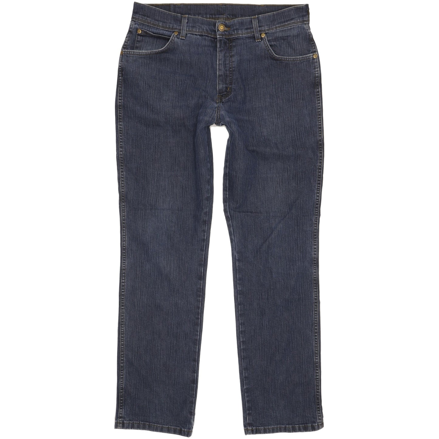 Wrangler Durable Quality Men Blue Straight Regular Stretch Jeans W36 L31