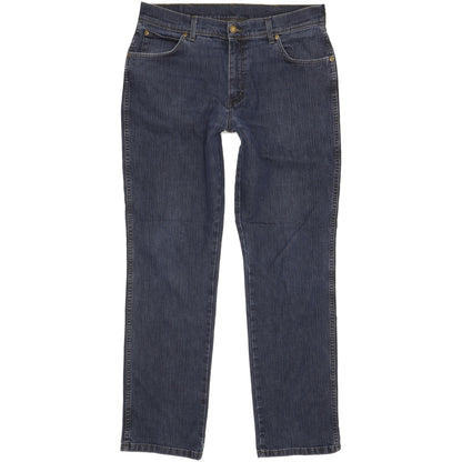 Wrangler Durable Quality Men Blue Straight Regular Stretch Jeans W36 L31